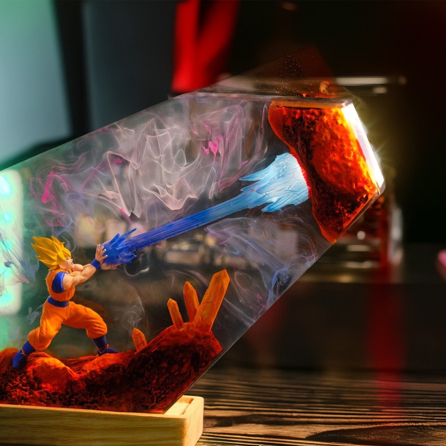 Energy Beam Warrior Resin Epoxy Lamp
