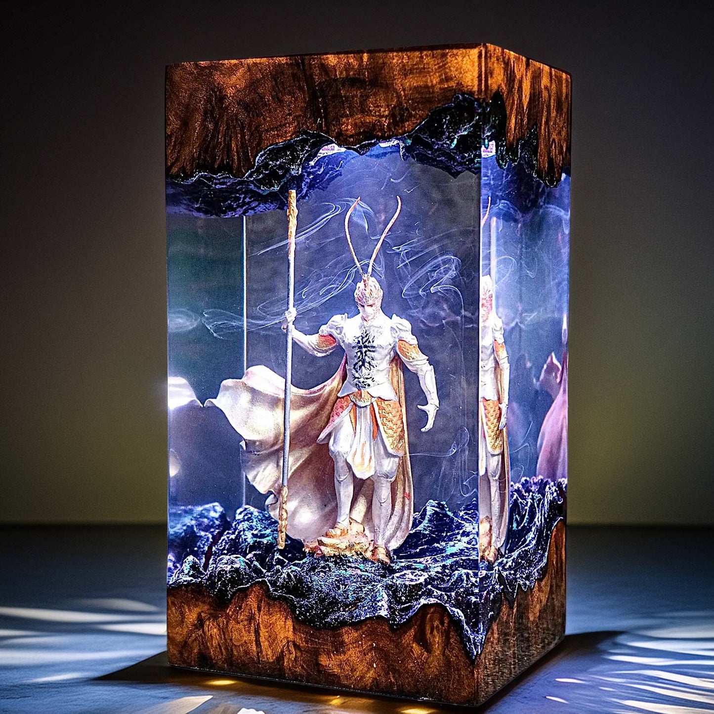 Mythic Monkey Sage Resin Lamp 2
