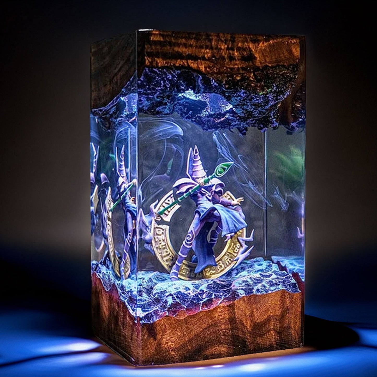 Robed Spellcaster Resin Lamp