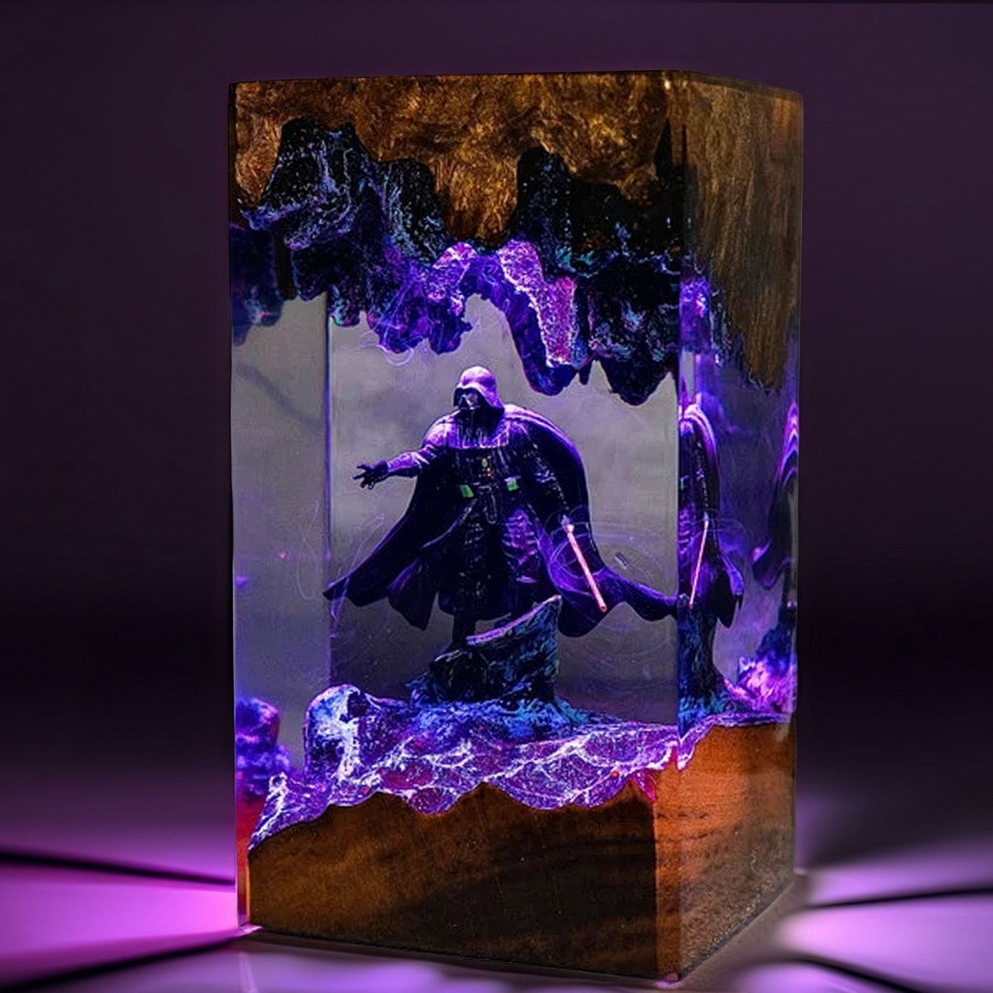 Black-Masked Lord Resin Lamp V2