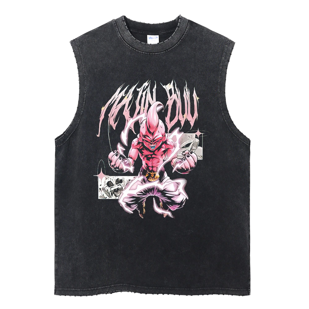 "Majin" Vintage Washed Tank Top