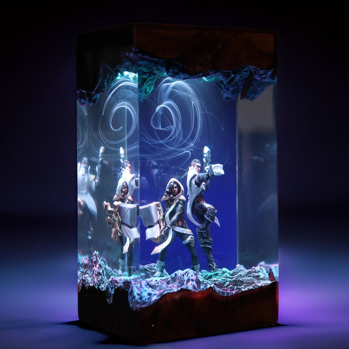 Lantern Soul Marksman And Twin Pistol Purifier Resin Lamp