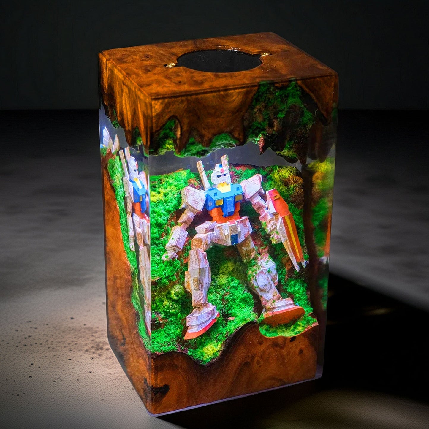 Mecha Pilot Armor Resin Lamp