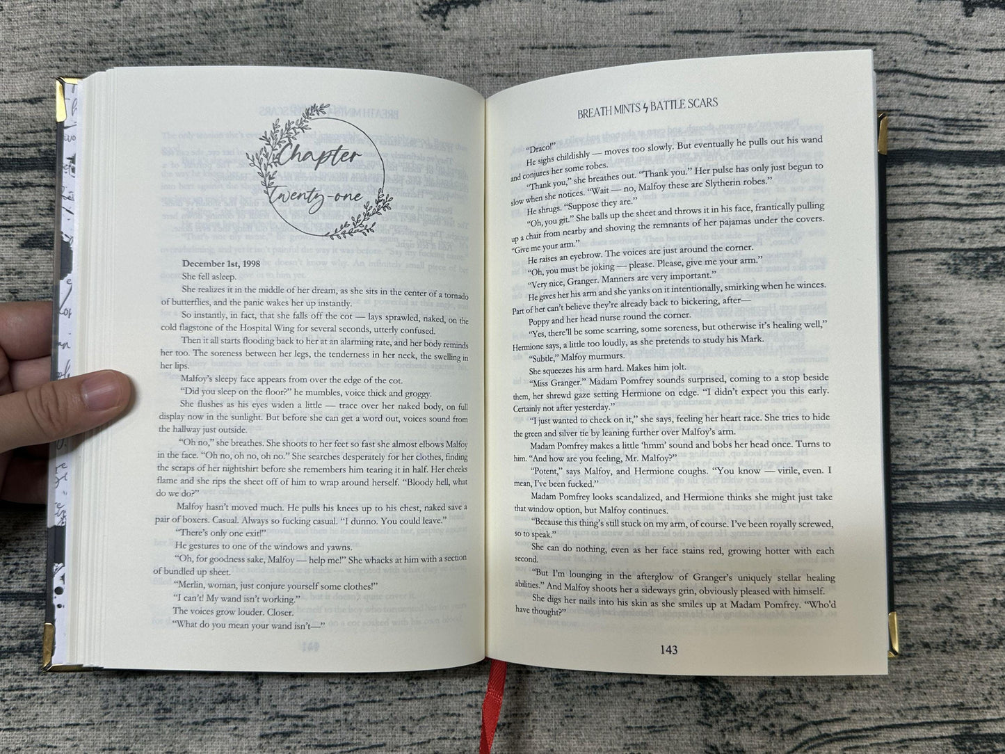 Breath Mints Battle Scars Book, Handmade Book Binding, Gift-Ready Edition