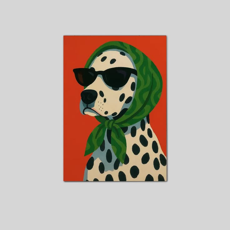Lucky Shop Chic Dog Art Poster Full Size 24''x36''