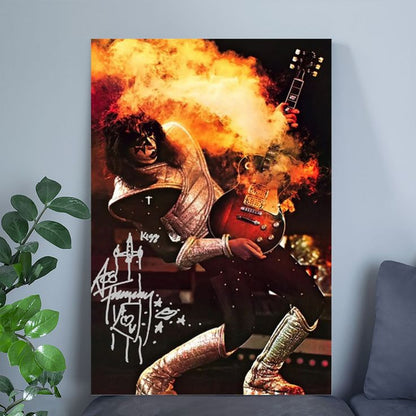 Ace Frehley Autographed Signed Poster Size 24''x36''