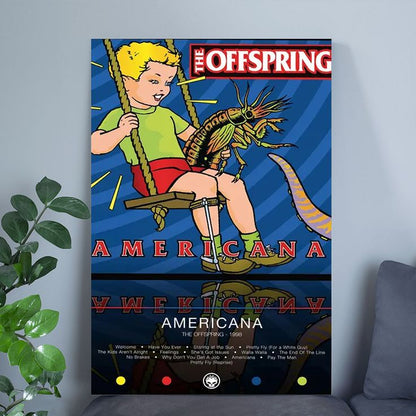 Music Poster The Offspring Poster Retro Style - Size 24''x36''