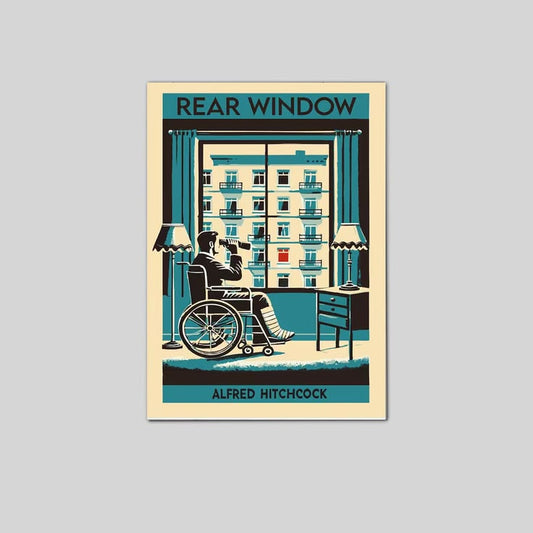 Rear Window Poster: Alfred Hitchcock Poster Full Size 24''x36''