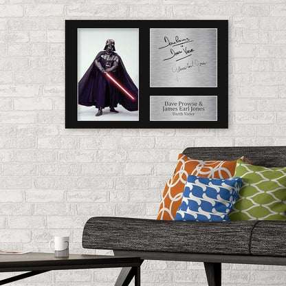 Dave Prowse & James Earl Jones USL Signed Printed Autograph Star Wars Darth Vader Print Photo Picture Display Size 24''x36''
