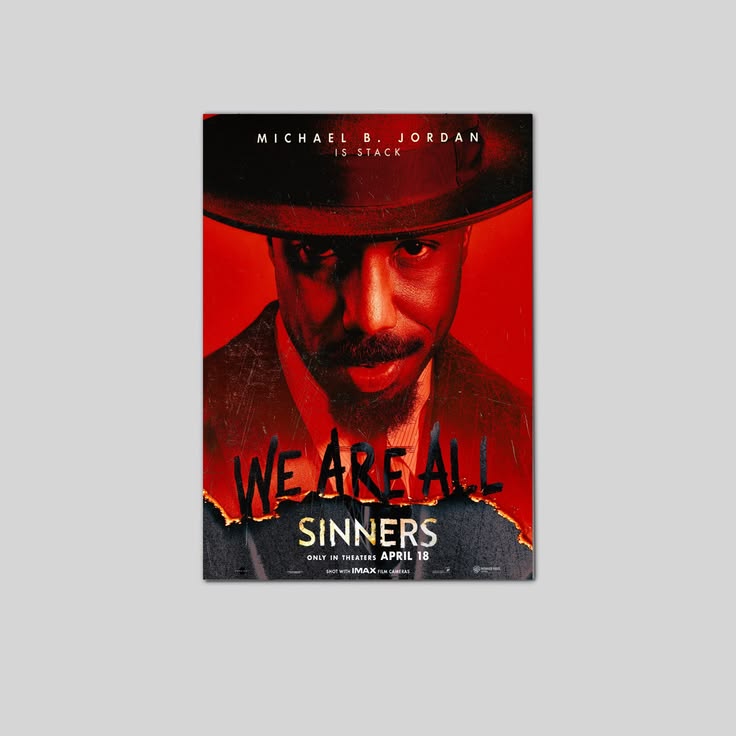 Sinners Movie Poster Michael B Jordan Hailee Steinfeld 4 Poster Size 24''x36''