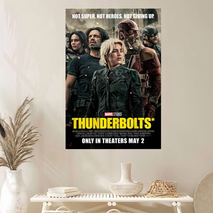 Thunderbolts Movie Poster Florence Pugh Marvel Sebastian Stan 1 Size 24''x36''