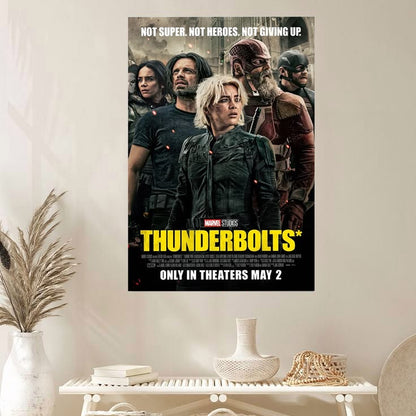 Thunderbolts Movie Poster Florence Pugh Marvel Sebastian Stan 1 Size 24''x36''