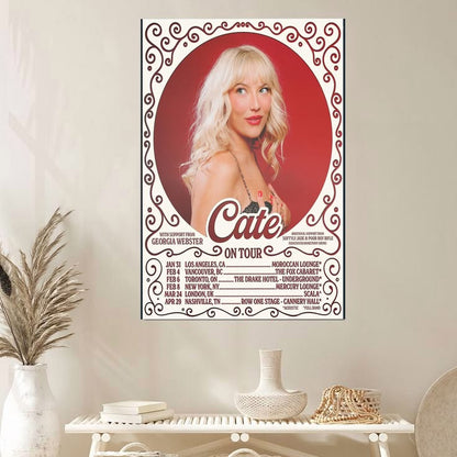 Music Poster Cate On Tour my first album Size 24''x36''