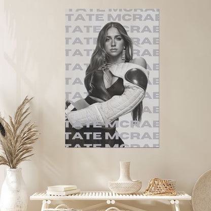 Tate McRae Poster Pop Music Wall Art Album Size 24''x36''