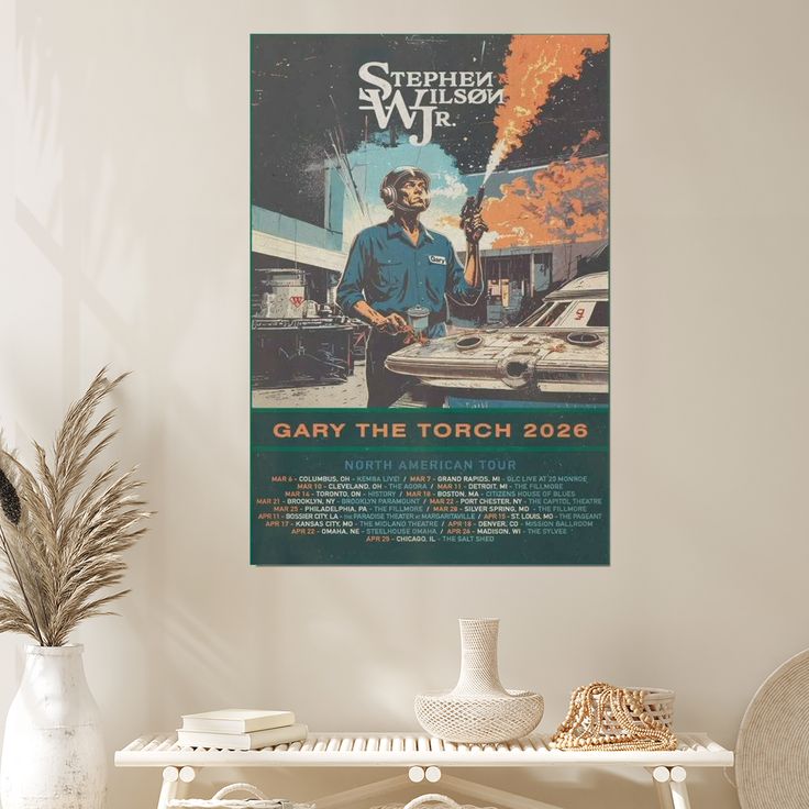Stephen Wilson Jr Gary The Torch 2026 Tour Poster Size 24''x36''