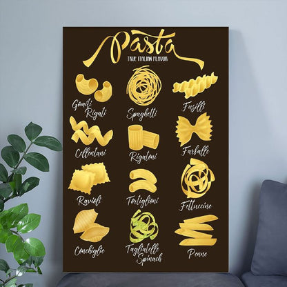 Kitchen Poster- Vintage Pasta Poster Size 24''x36''