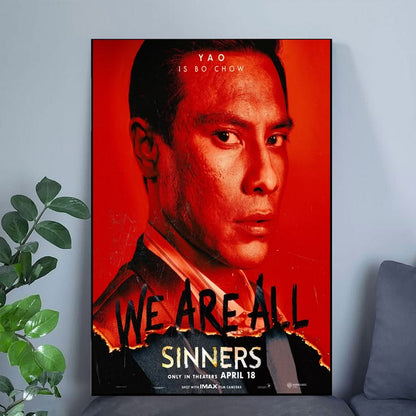 Sinners Movie Poster Michael B Jordan Hailee Steinfeld 3 Poster Size 24''x36''