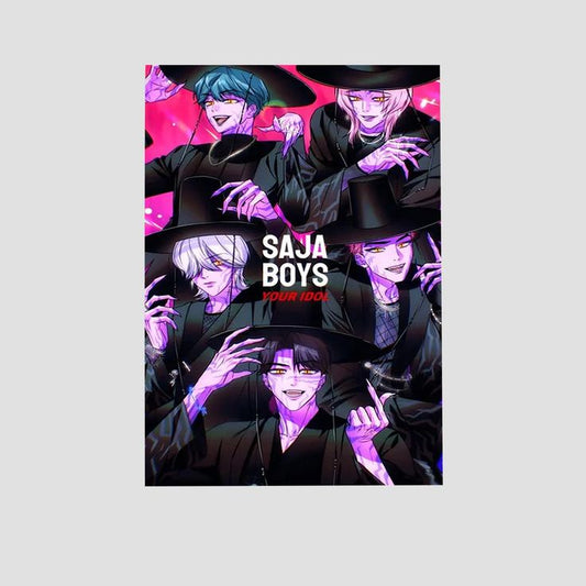 Movie Poster - Saja boys KPop Demon Hunters- Retro Style - Size 24x36