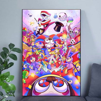 The Amazing Digital Circus 5 Poster, Anime Wall Art Decor, Unframed Anime Wall Decor