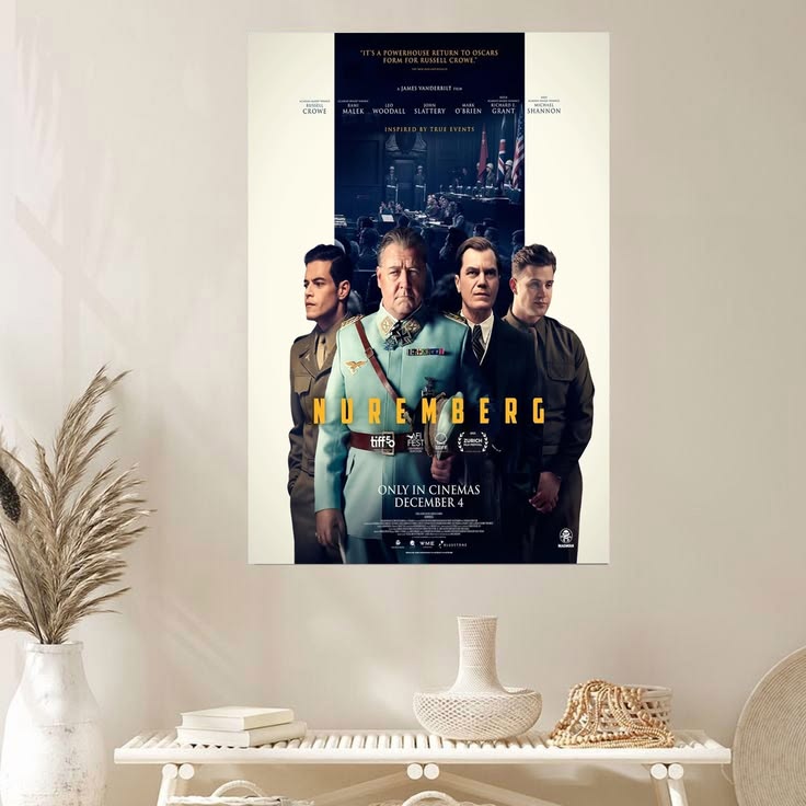 Nuremberg Movie Poster 2025 Historical Drama Film Art Poster Size 24''x36''