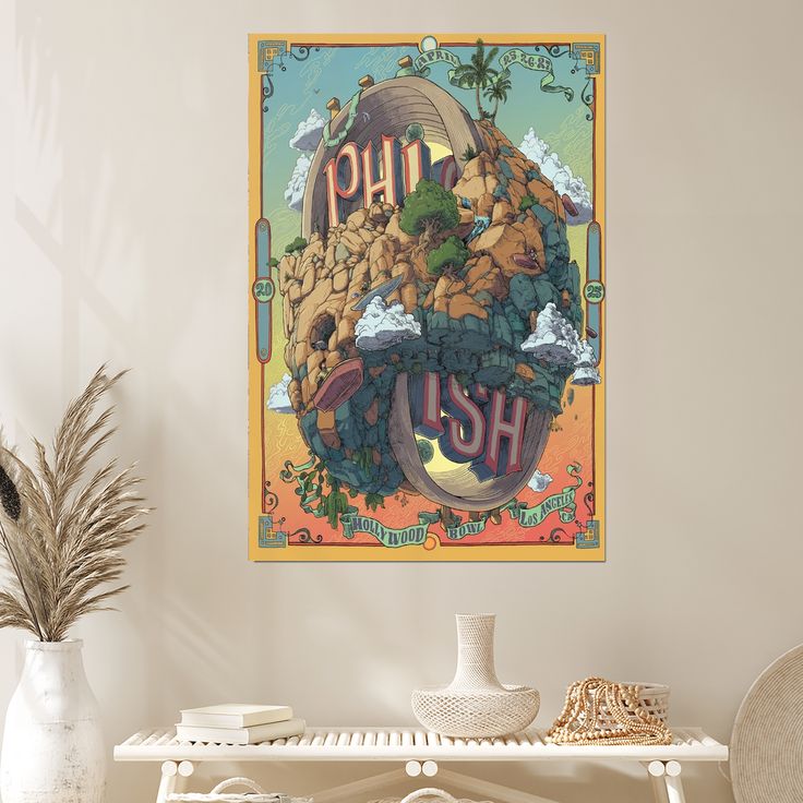 Poster PHISH in Los Angeles, CA on Apr 25, 2025 Tour Poster Size 24''x36''