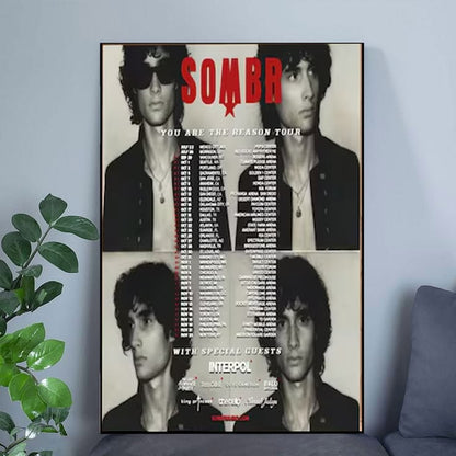 SOMBR Tour Poster Print, You Are The Reason Tour Artwork, Indie Music Wall Decor, Concert Memorabilia Gift for Fans