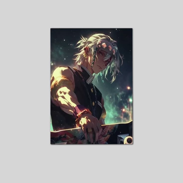 Uzui Tengen Poster Demon SlayerPoster Size 24''x36''