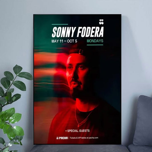 Sonny Fodera Poster Print, House Music Wall Art, EDM Concert Poster, Electronic Music Decor, DJ Fan Gift, Club Culture Artwork