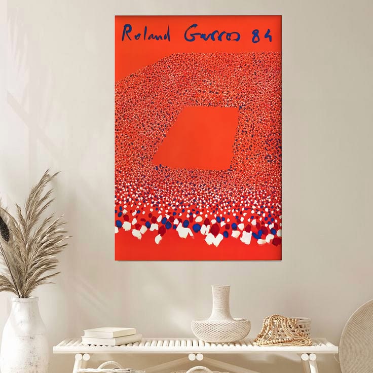 Roland Garros 1984 Posster, Home Decor Poster Full Size 24''x36''