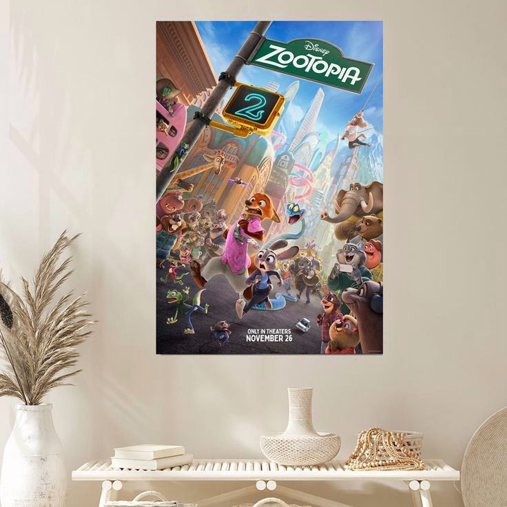 Zootopia 2 (2025) movie poster Size 24''x36''