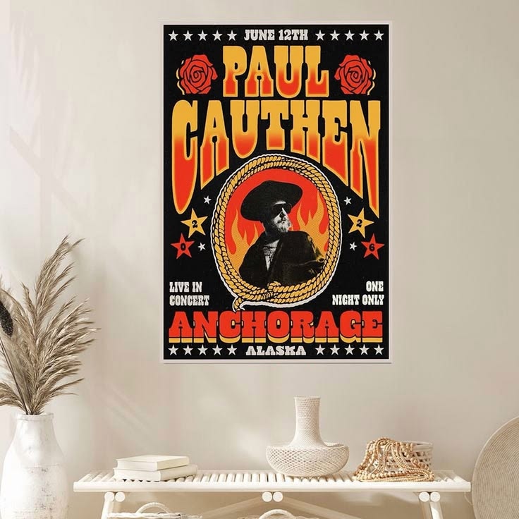 Paul Cauthen June 12 2026 Williwaw Social Outdoors Anchorage AK Tour Poster