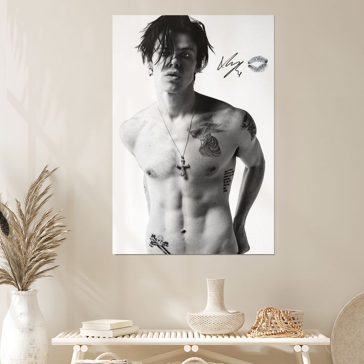 Yungblud “Shattered State” Splatter Deluxe Vinyl + Kissed Motel B&W Poster Bundle Size 24''x36''