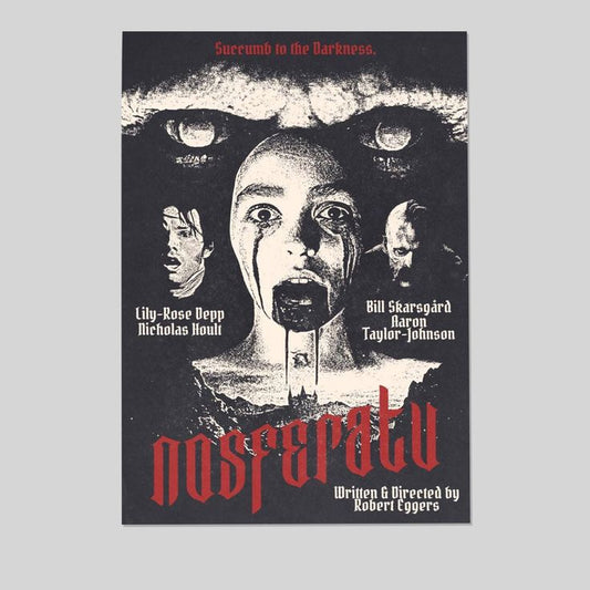 Movie Poster - Nosferatu Horror 2024 Movie Poster- Vintage Style - Size 24x36