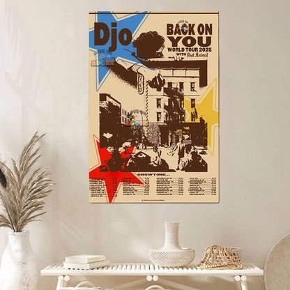 Djo Back on you tour concept poster