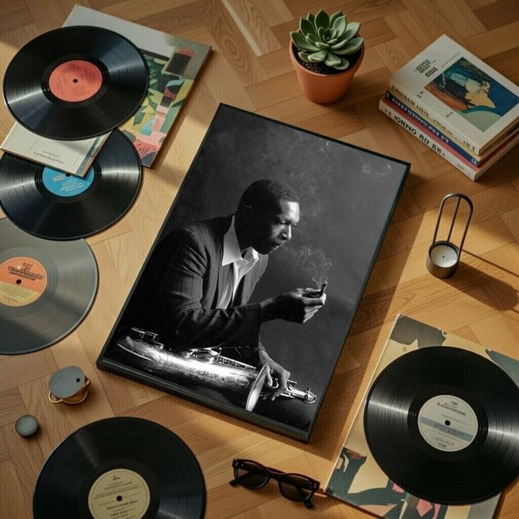 John Coltrane Poster Jazz Canvas Art Painting Wall Art Picture Print Family bedroom Decor Size 24''x36''