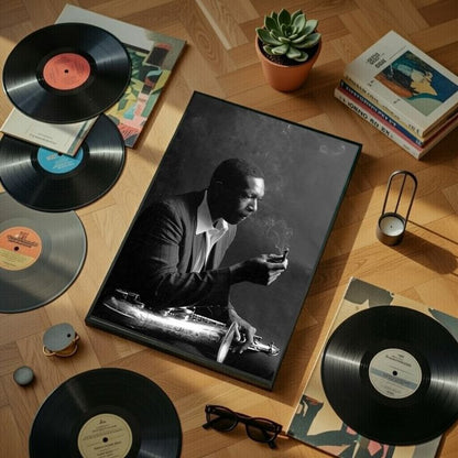 John Coltrane Poster Jazz Canvas Art Painting Wall Art Picture Print Family bedroom Decor Size 24''x36''