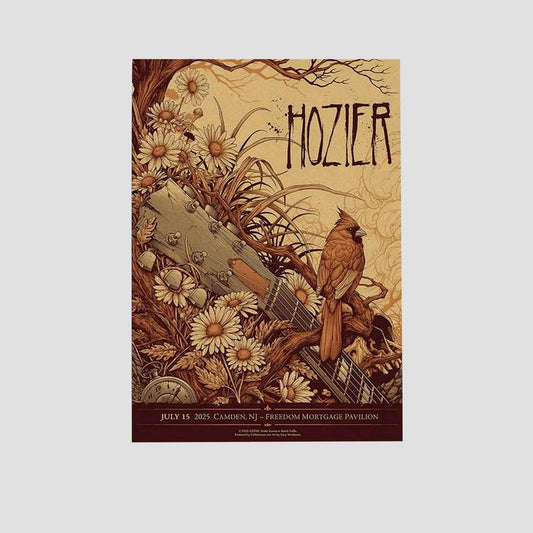 Music Poster- Hoz.ier Concert at Camden, NJ 15 July 2025 Poster - Vintage Style - Size 24x36