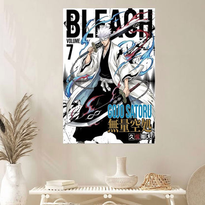 Gojo Satoru x Bleach Crossover Manga Style Art Poster Size 24''x36''