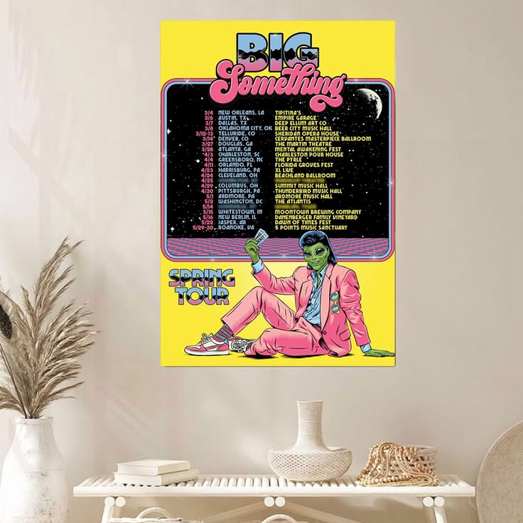 Big Something Spring Tour 2026 Poster Size 24''x36''