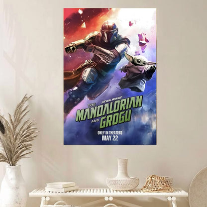 Star Wars: The Mandalorian & Grogu Poster Bundle, Cinematic Wall Art Set