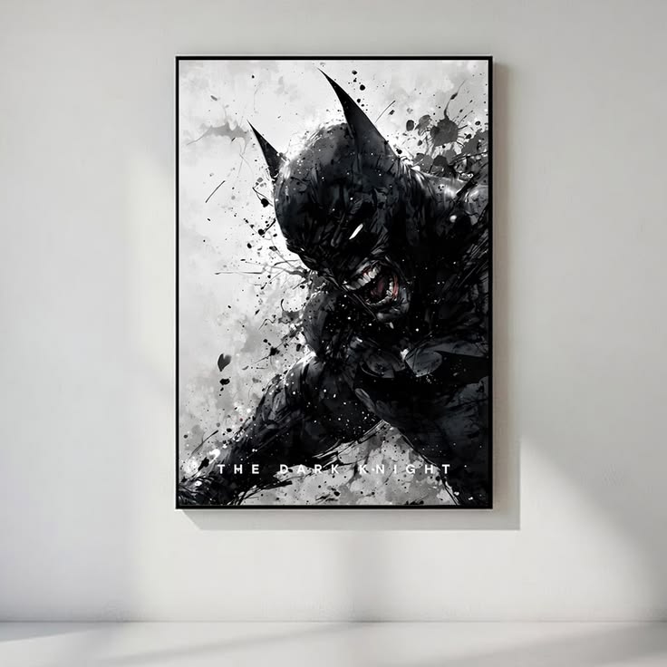Batman: The Dark Knight Poster, Action Cinematic Wall Art