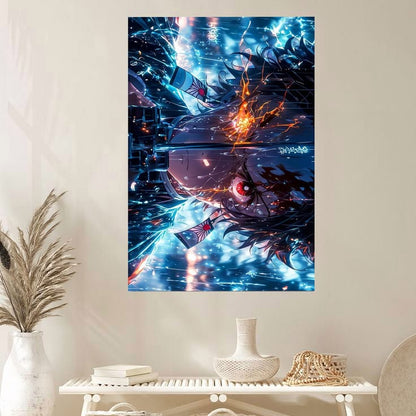 Tanjiro Kamado Poster Demon Slayer Wall Art Decor Poster Size 24''x36''