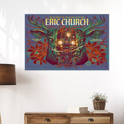 Eric Church Show Poster - Sep 13, 2025 Columbus, OH Size 24''x36''
