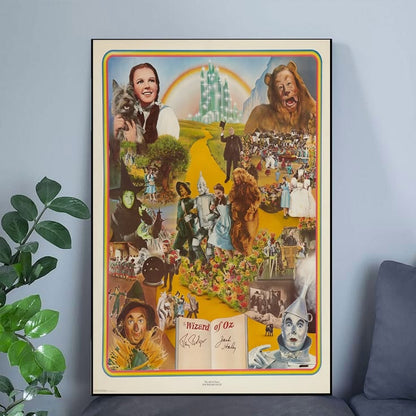 1939 The Wizard Of Oz Movie Poster Dorothy Wicked Witch Tin Man Poster Size 24''x36''