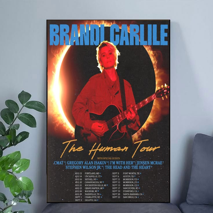 Brandi Carlile The Human Tour 2026 Schedule Concert Poster Size 24''x36''