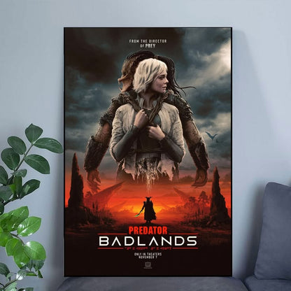 2025 Predator Badlands Movie Poster Elle Fanning Hunt Poster Size 24''x36''