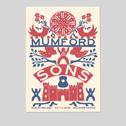 Mumford Sons Tour Dublin, UK 04 Jul 2025 Poster Size 24''x36''