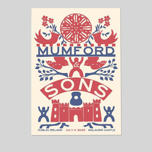 Mumford Sons Tour Dublin, UK 04 Jul 2025 Poster Size 24''x36''