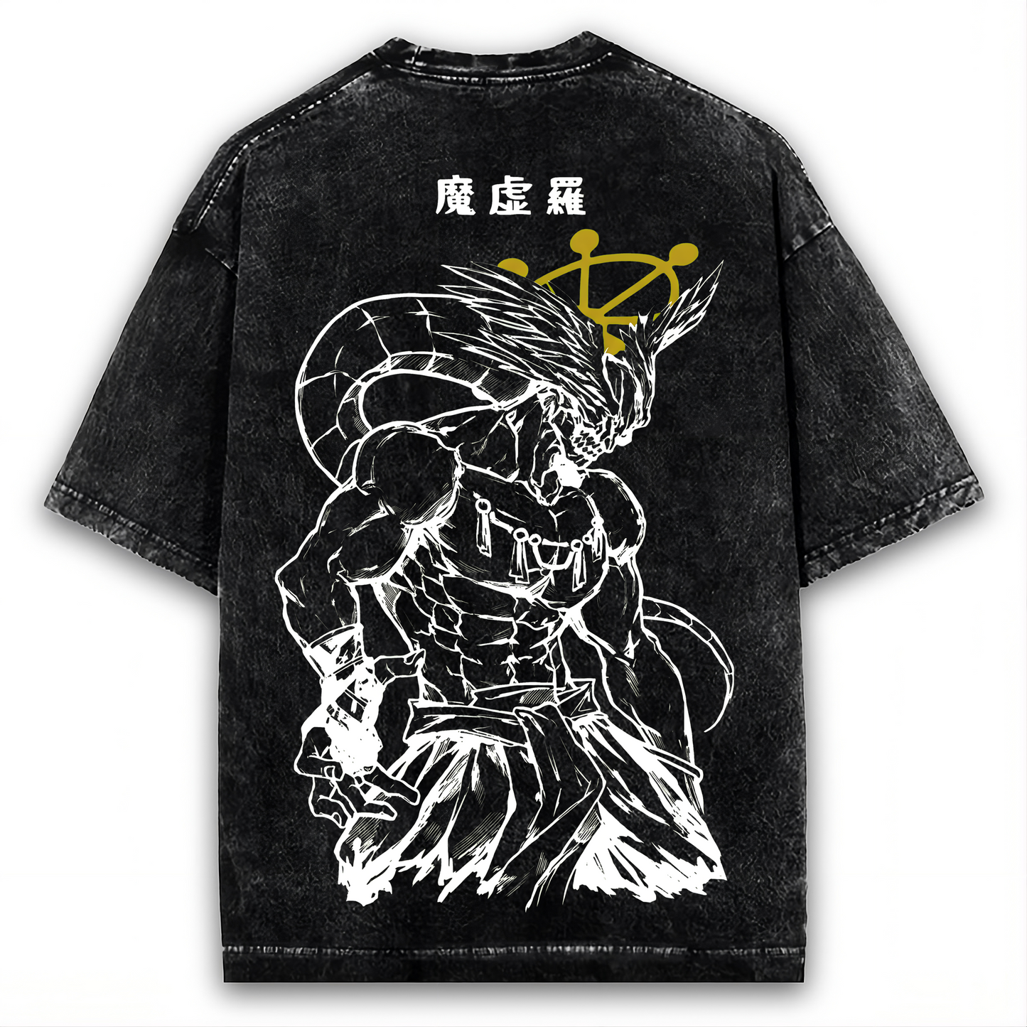2-SIDED JUJUTSU KAISEN VINTAGE WASHED ANIME SHIRT: GOJO SUKUNA MANGA WASHED TEE