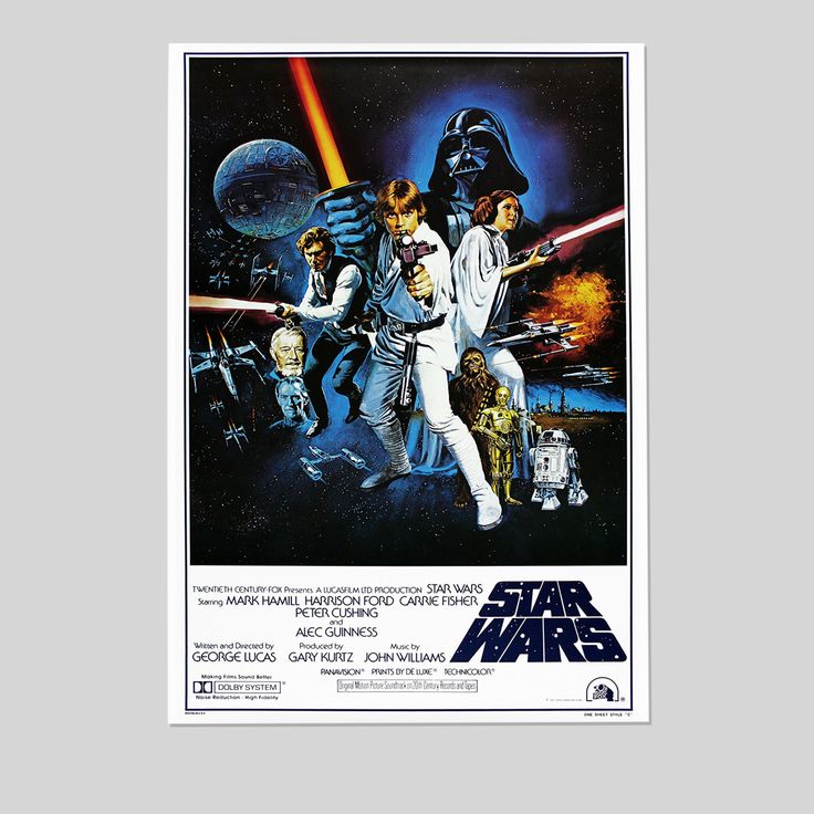 Star Wars IV One sheet Collector's Edition Wall Retro Style - Size 24''x36''